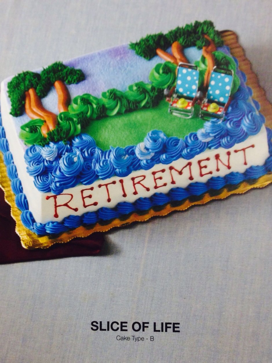 Торт на пенсию мужчине кремовый