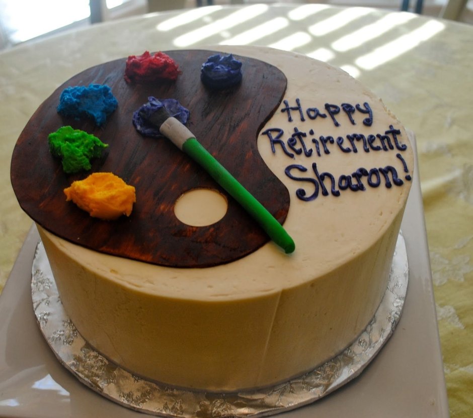 Прикольный торт на пенсию