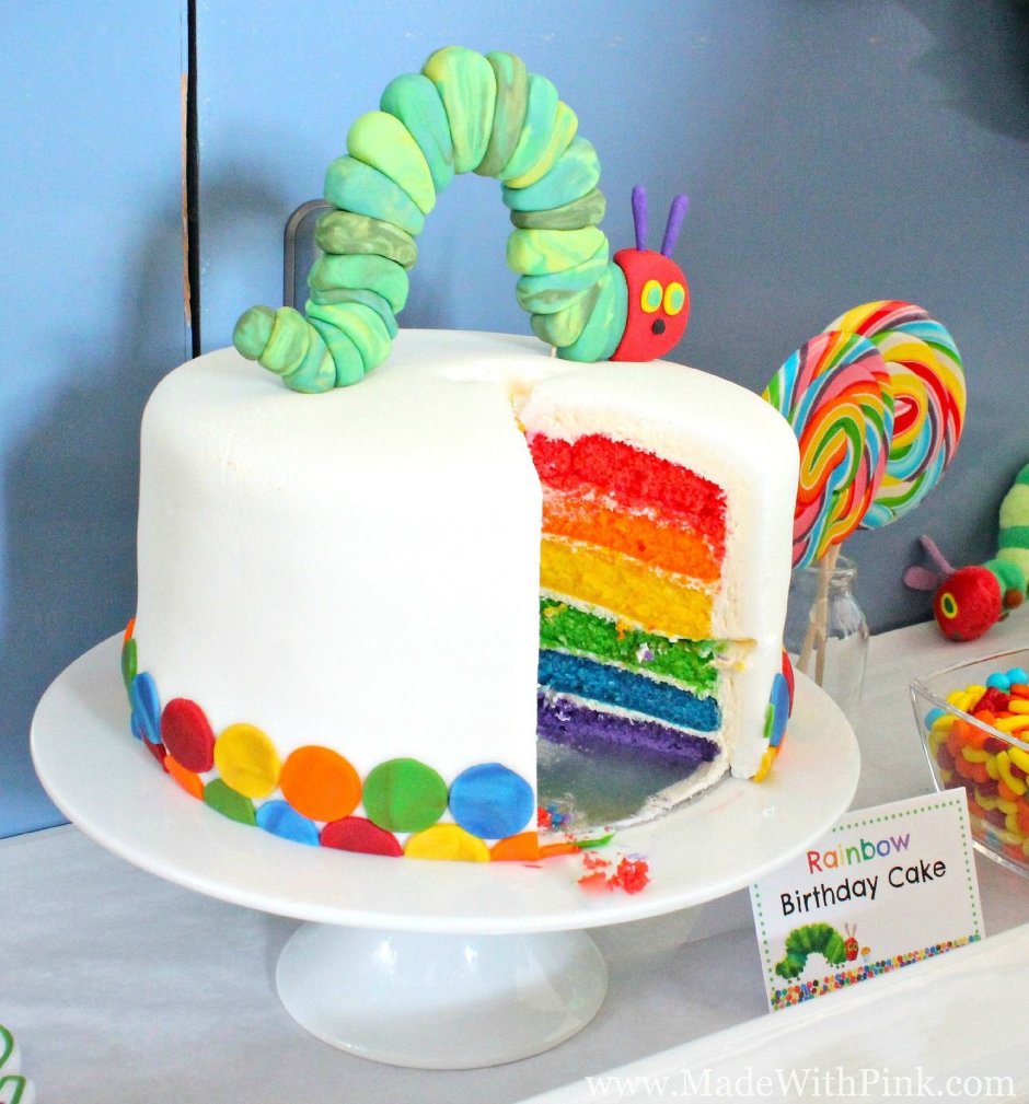 Радужный торт для мальчика 2 года