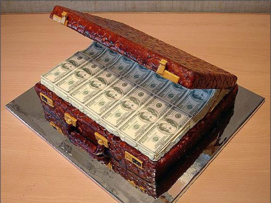 Торт деньги на день рождения