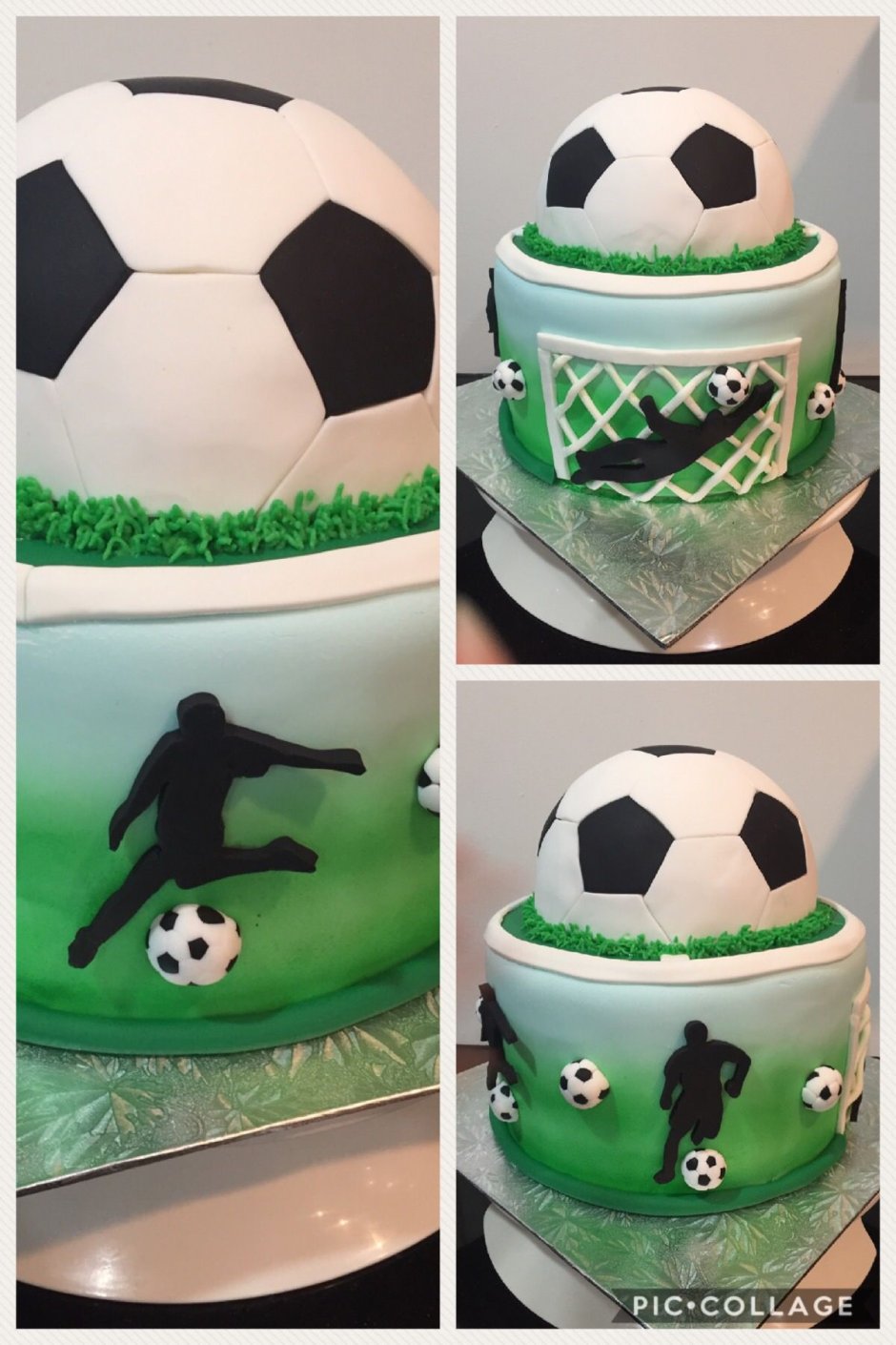 Торт в стиле футбол для мальчика