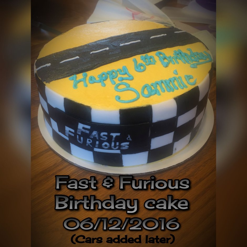 Форсаж торт на день рождения