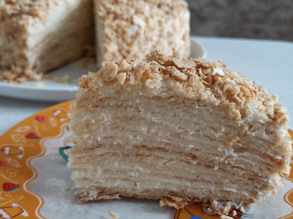 Наполеон торт рецепт классический с заварным кремом Бабушкин