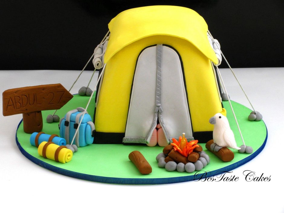Палатка из мастики на торт