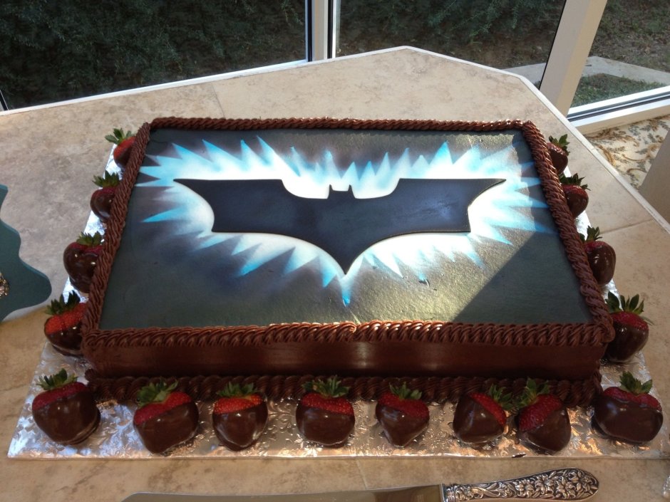 Торт Бэтмен квадратный