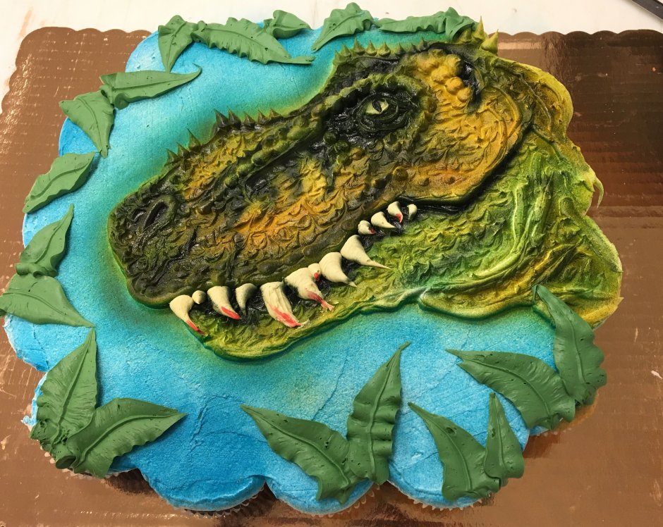 Торт динозавры для мальчика печать