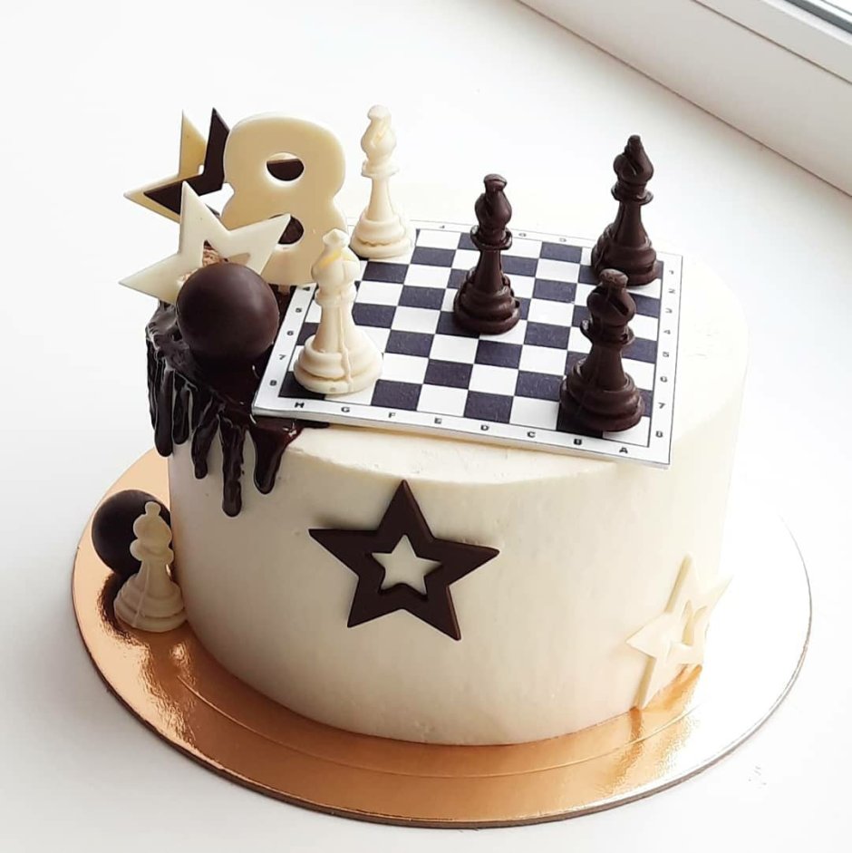 Торт с шахматами для девочки