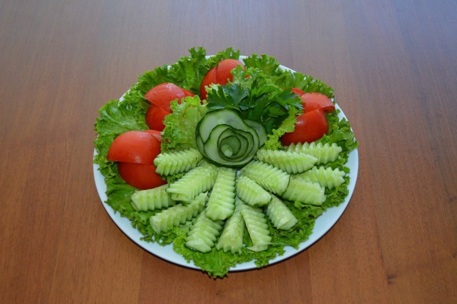 Красивые нарезки из овощей