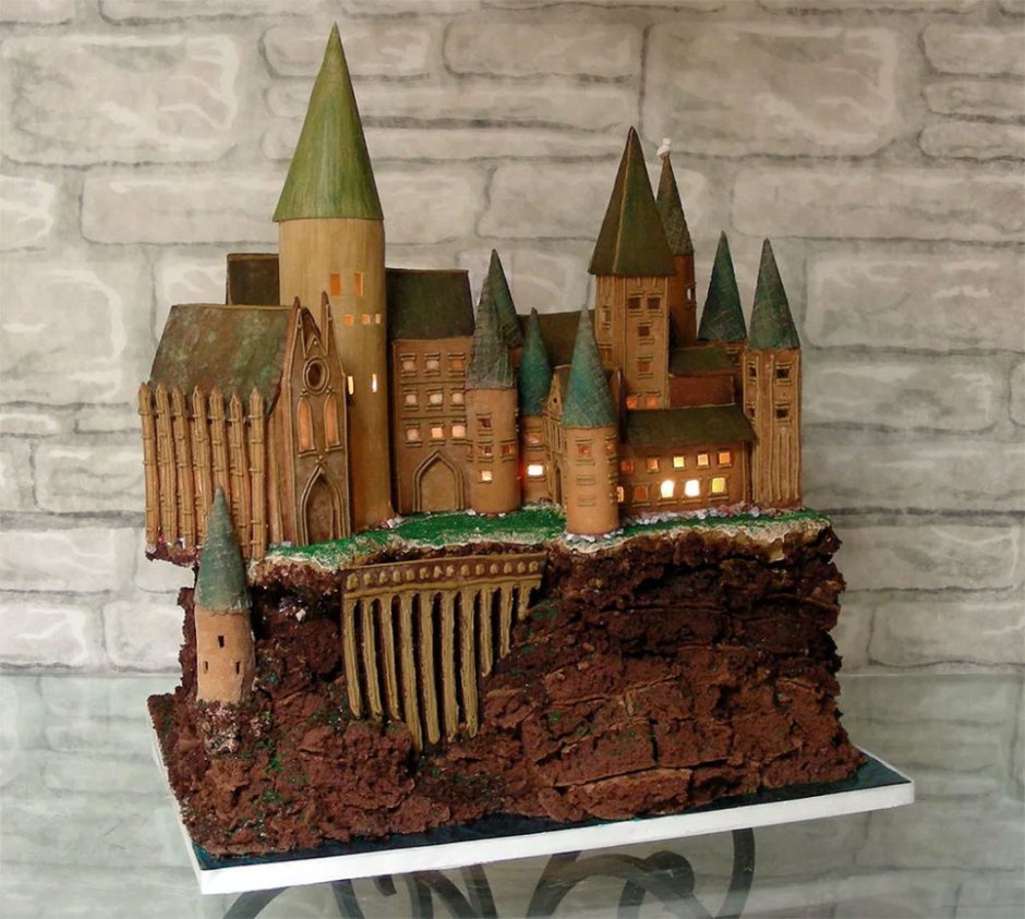 Торт замок Гарри Поттера