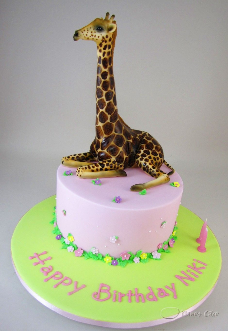 Торт с украшением Жираф
