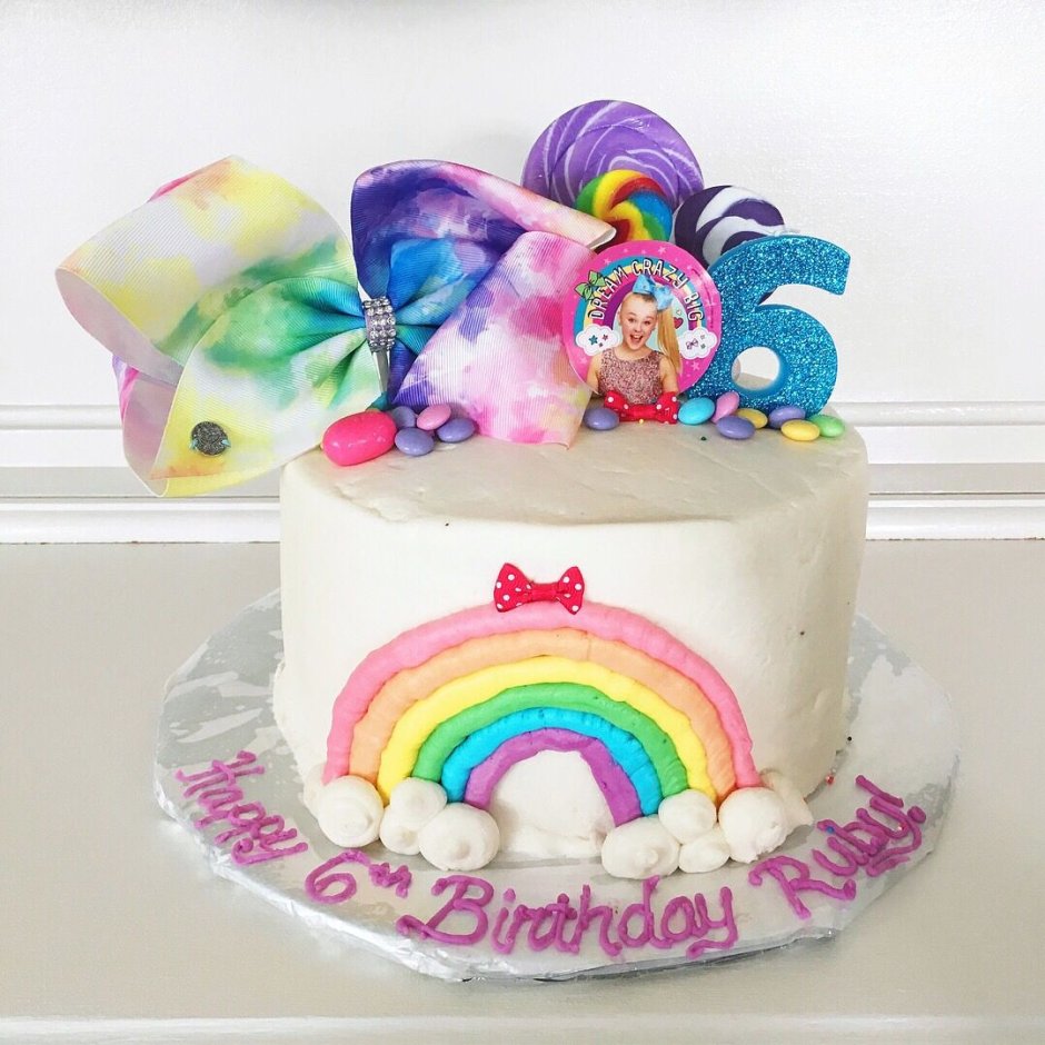 Радужные торты для девочки 7 лет