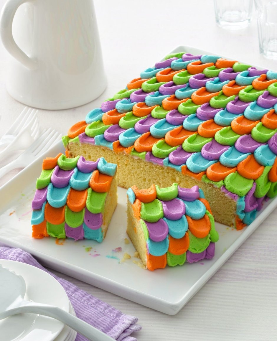 Торт Радужный прямоугольный