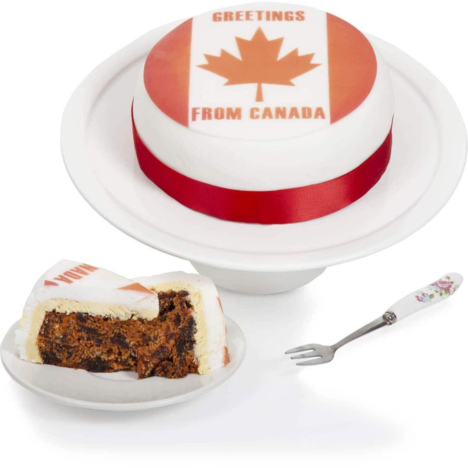 Торт с канадской символикой