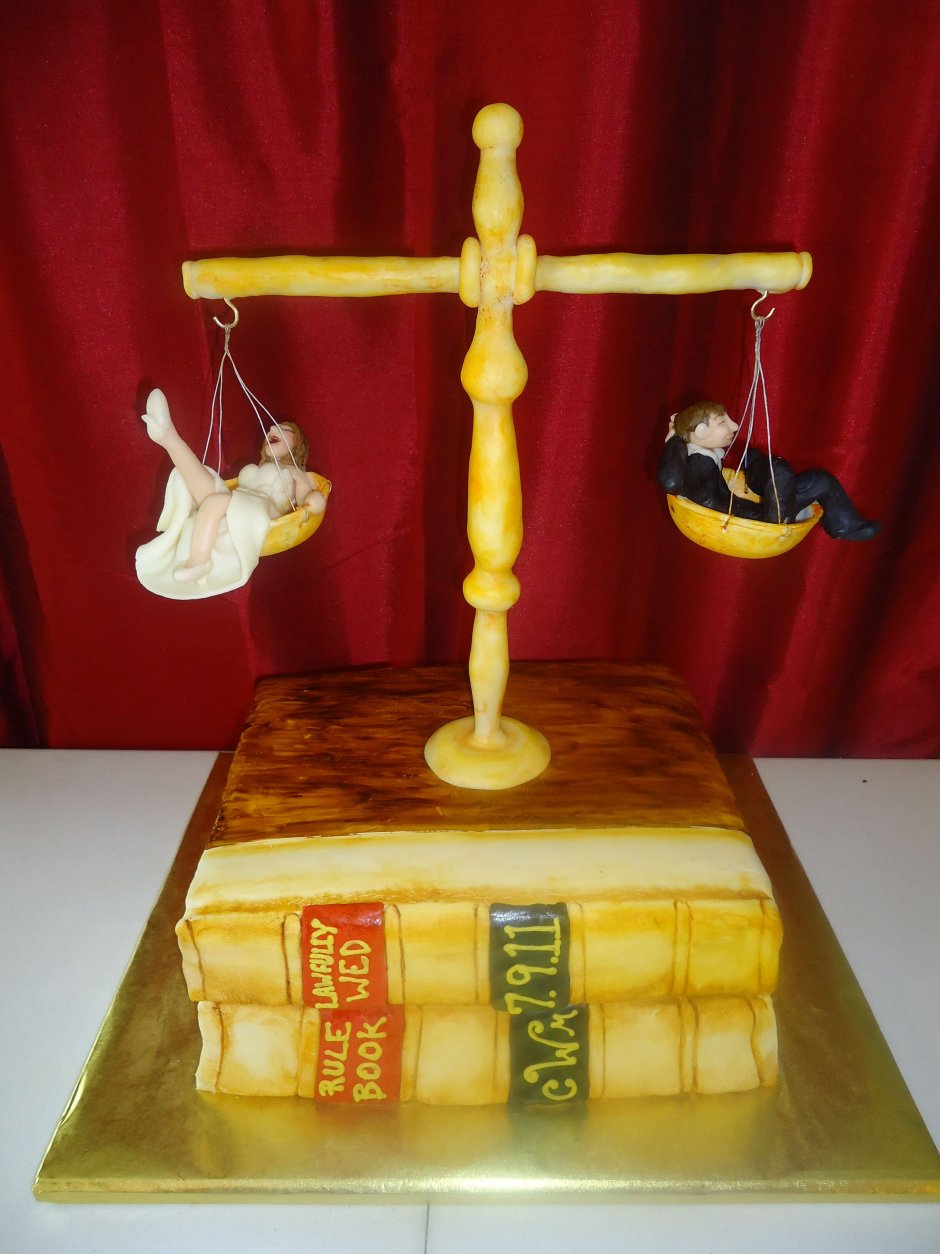 Подарочный торт для адвоката