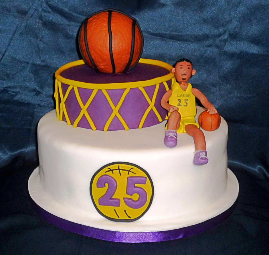 Баскетбольный торт Lakers