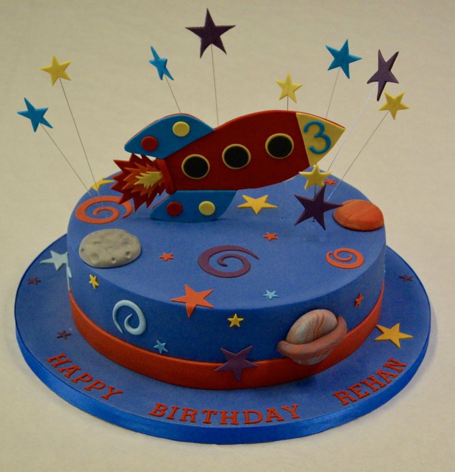 Торт для ребенка космический