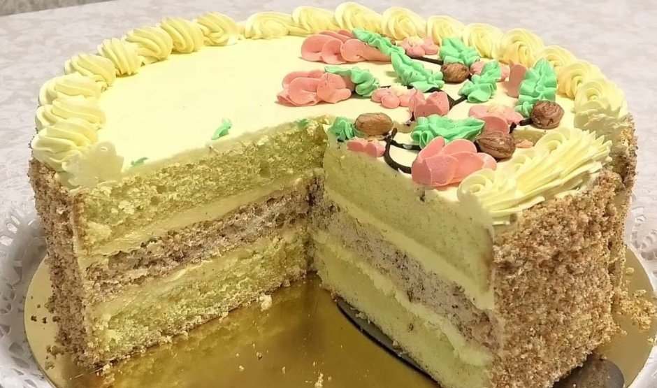Советский бисквитный торт