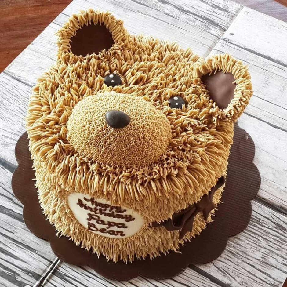 Детский торт с медвежонком