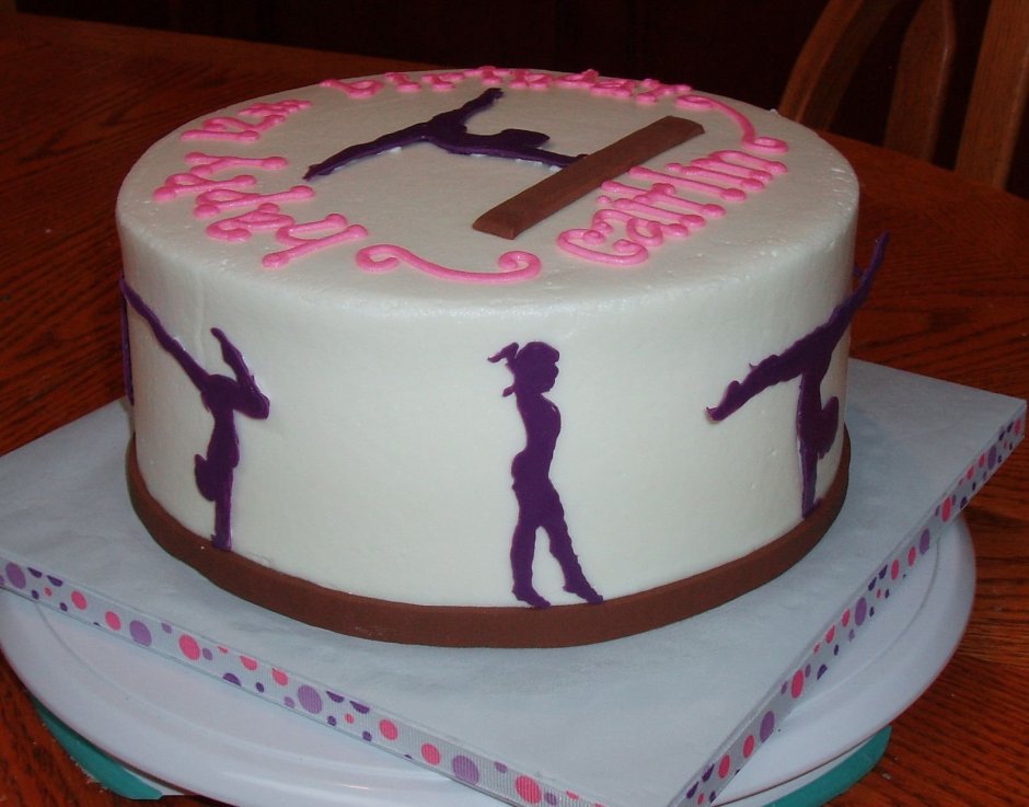 Спортивный торт для девочки