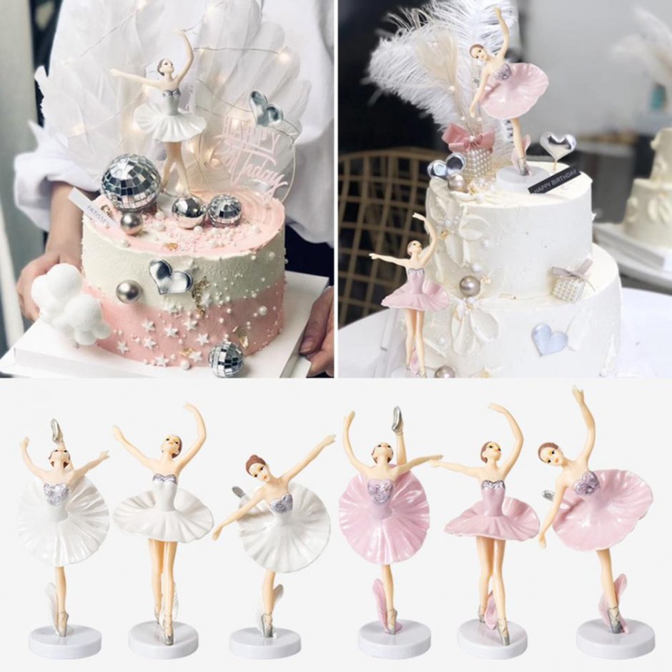 Декор торта с балериной