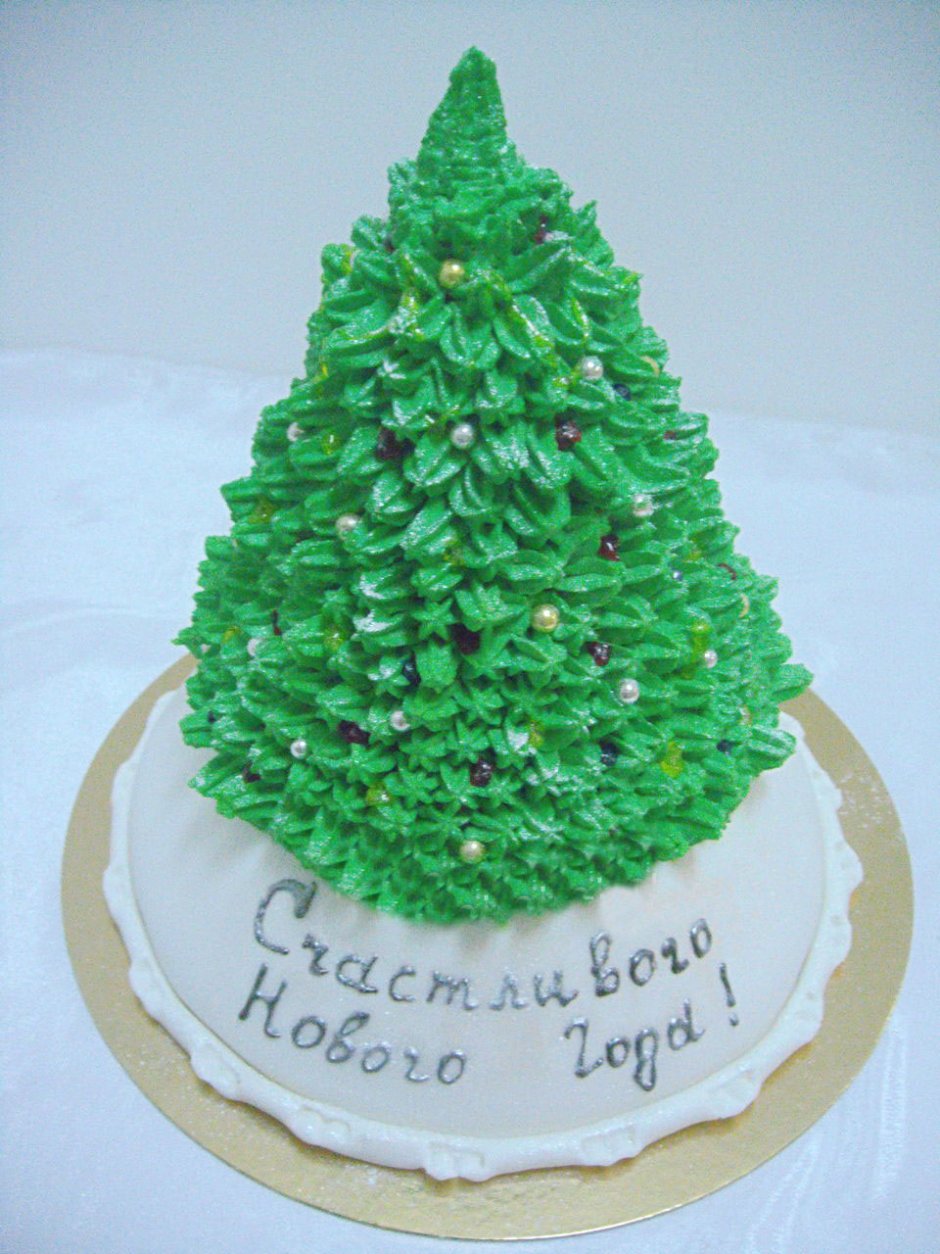 Торт елка на новый год