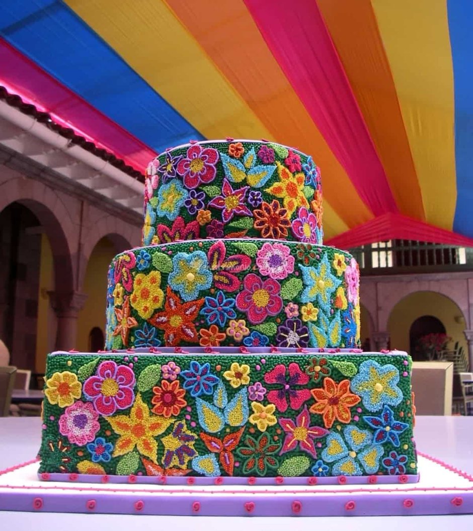 Мексиканский свадебный торт