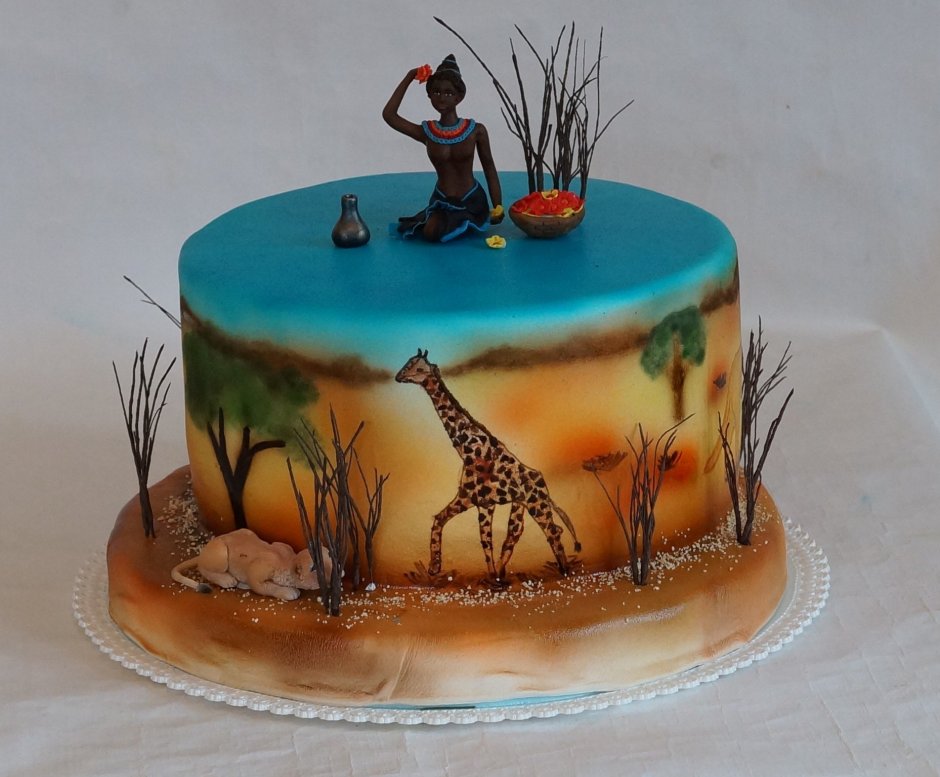 Торт в африканском стиле