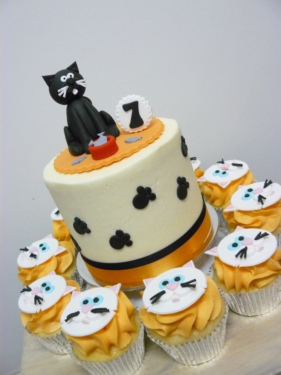 Торт с котами для мальчика