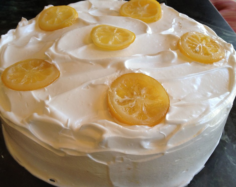 Нежный лимонный торт