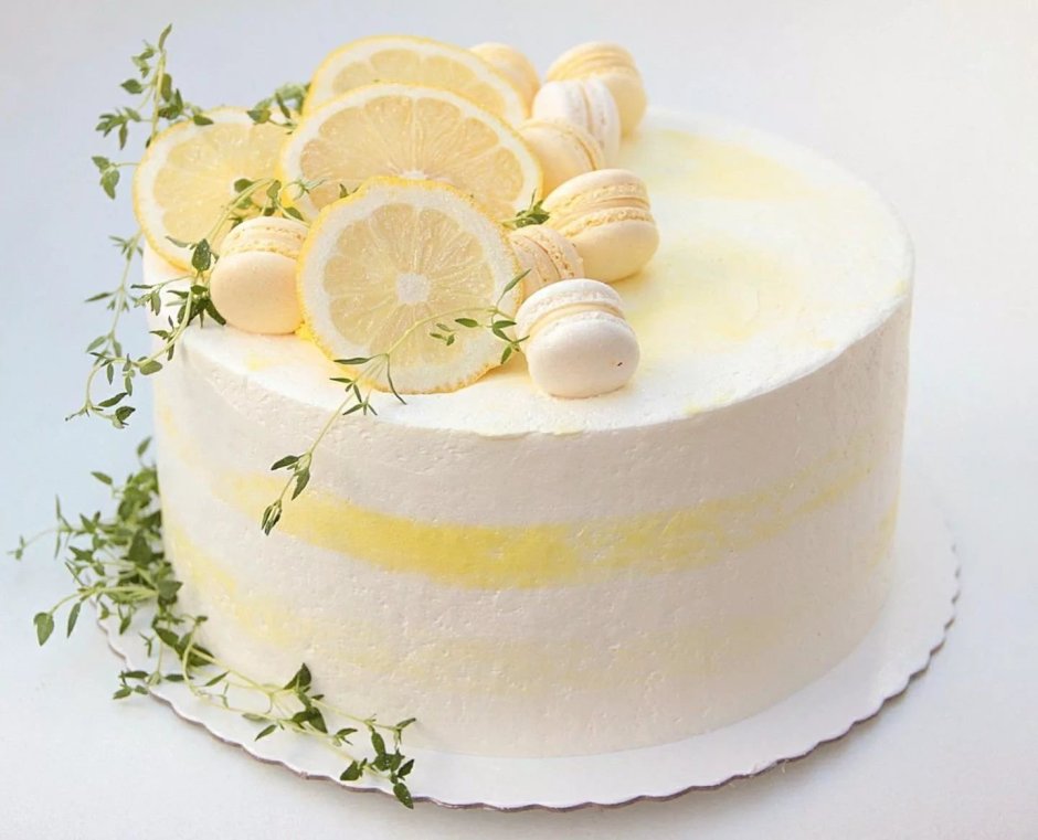 Декор лимонного торта