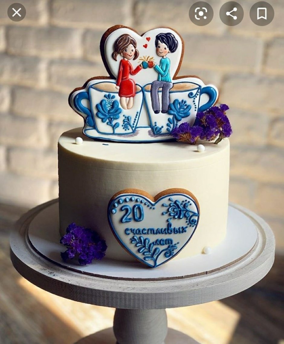Торт на годовщину свадь