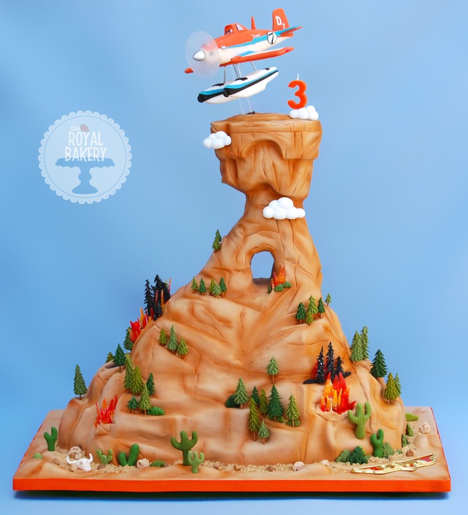 Cake with Palms and planes
