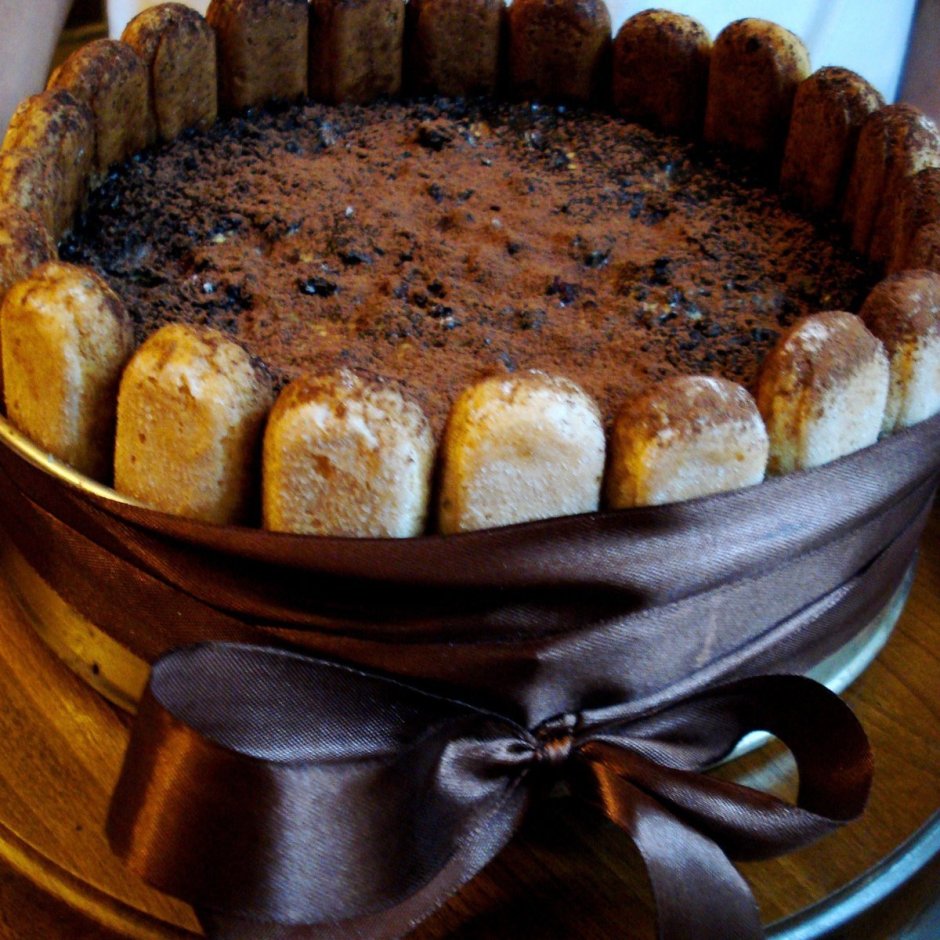 Торт тирамису с печеньем савоярди
