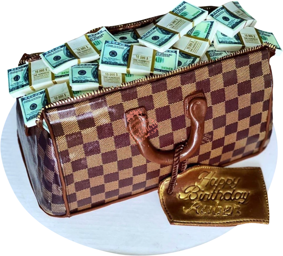 Торт сумка с деньгами