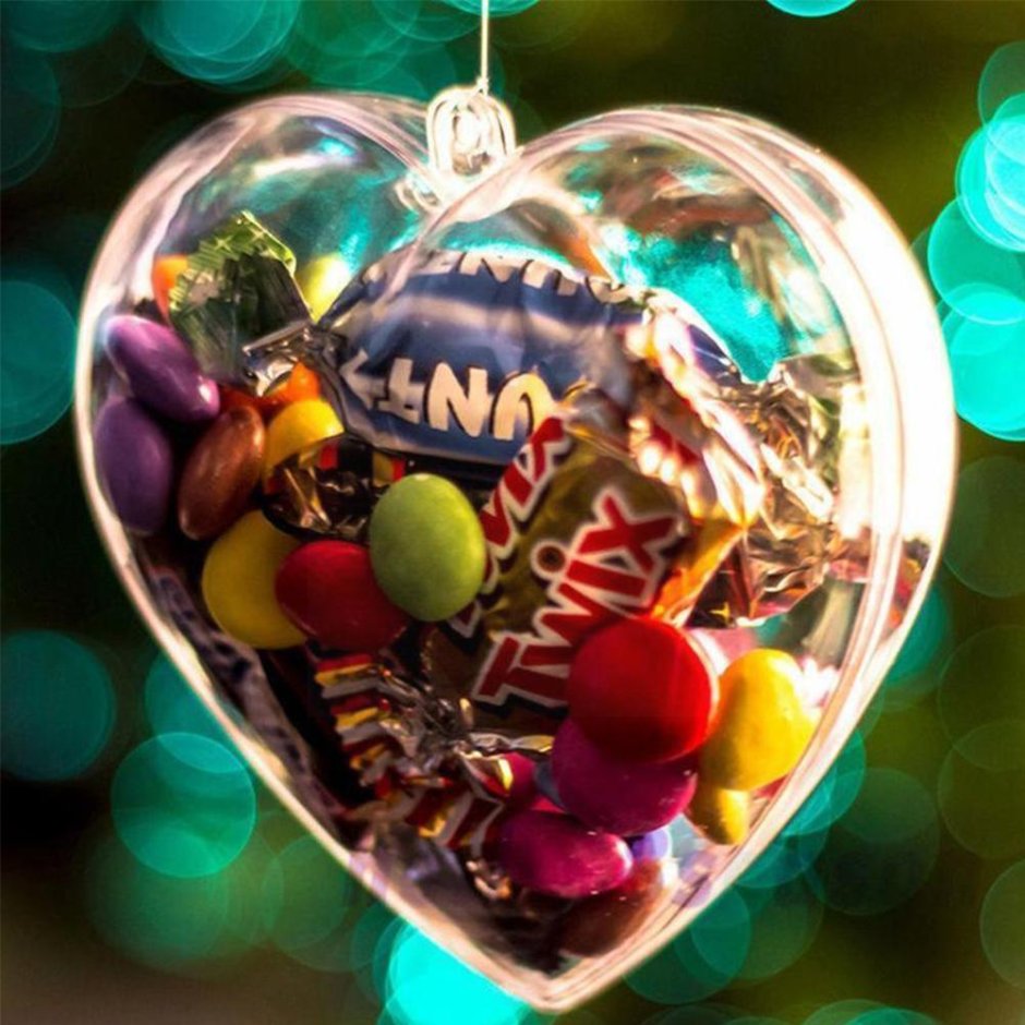 Новогодние шары с конфетами