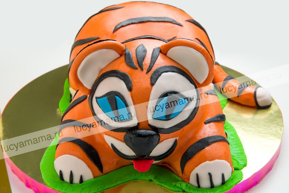 Детский торт с тигренком