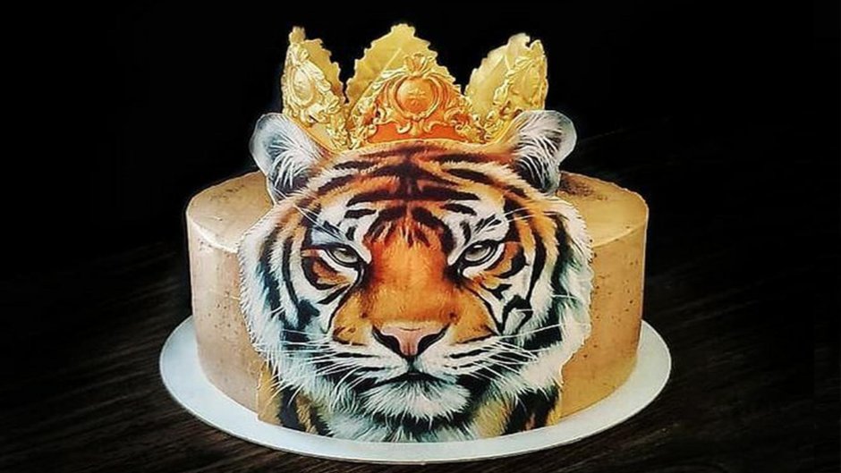 Торт тигр на новый год