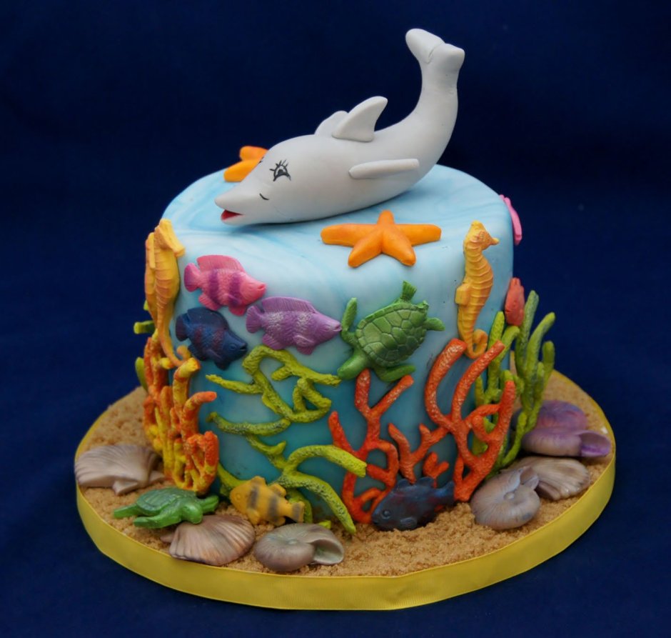 Торт подводный мир
