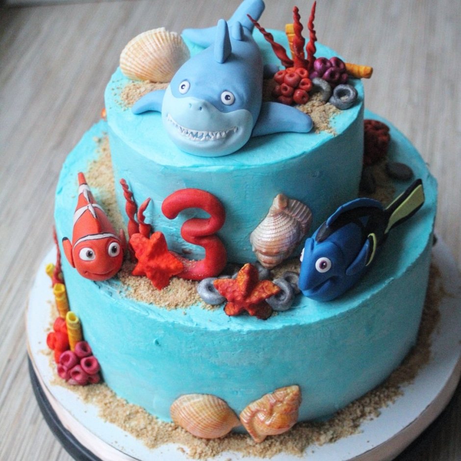Торт морской детский
