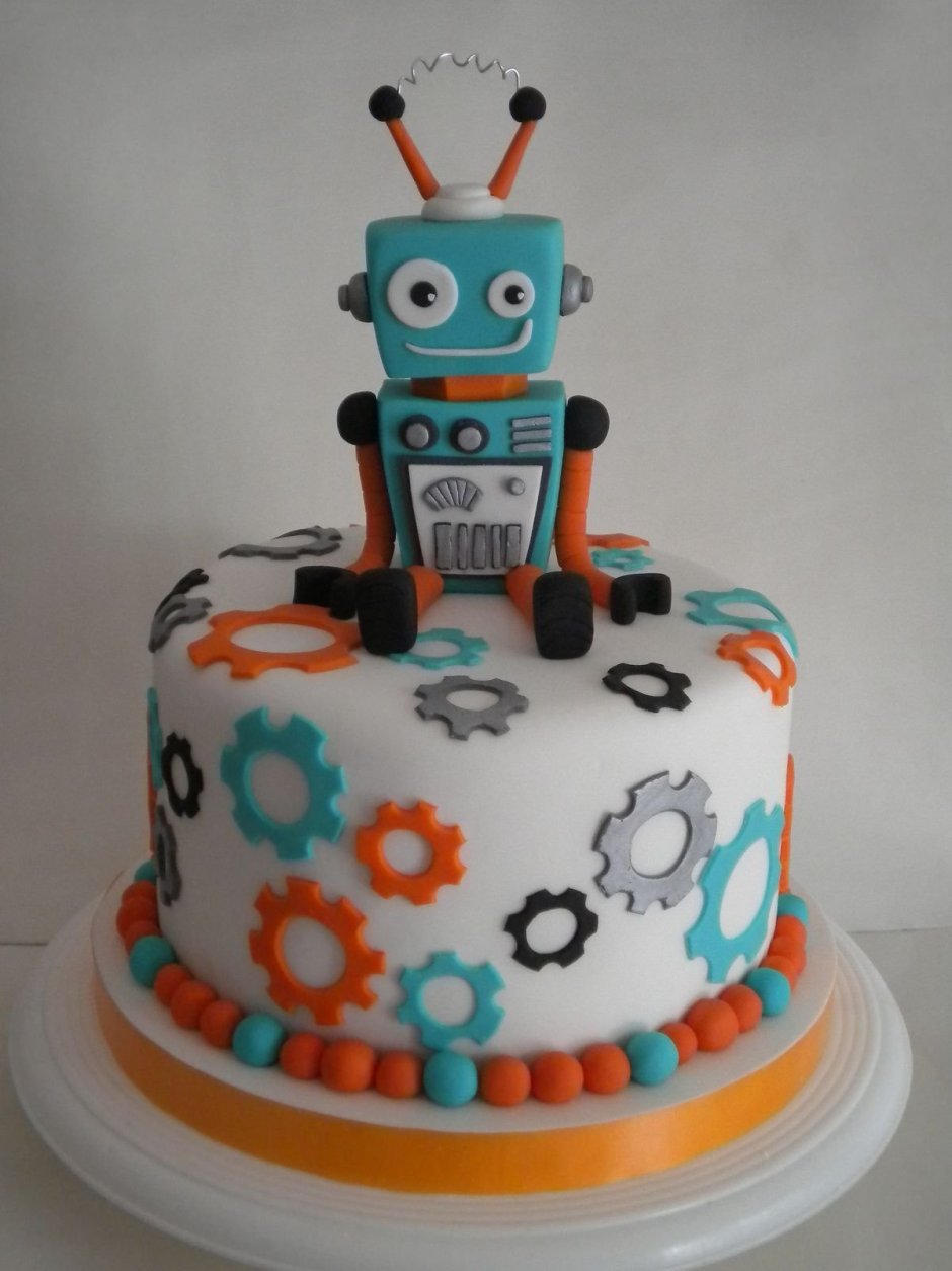Торт с роботами