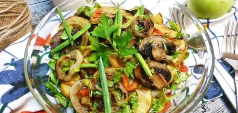 Овощной салат к шашлыку