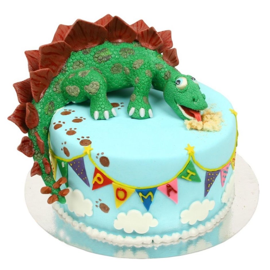 Торт с драконом для мальчика 3 года