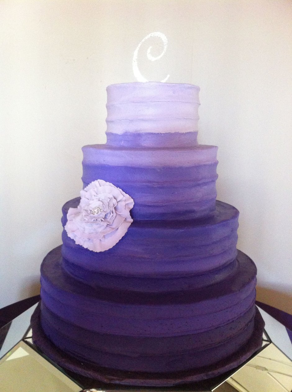 Торт фиолетово черный