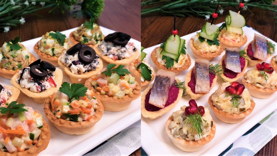 Сразу 6 начинок для тарталеток. 6 Fillings for tartlets at once.