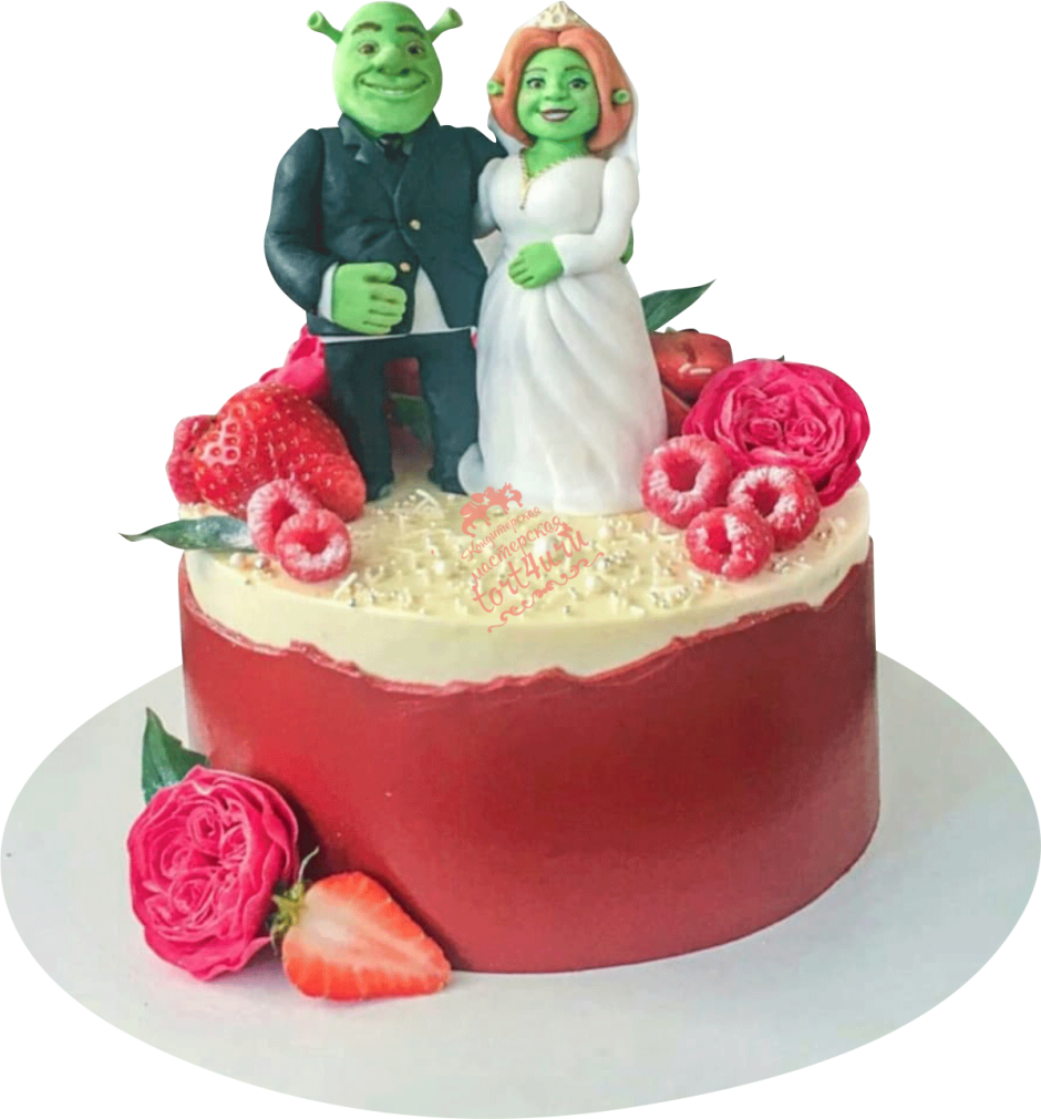 Свадебный торт Шрек и Фиона