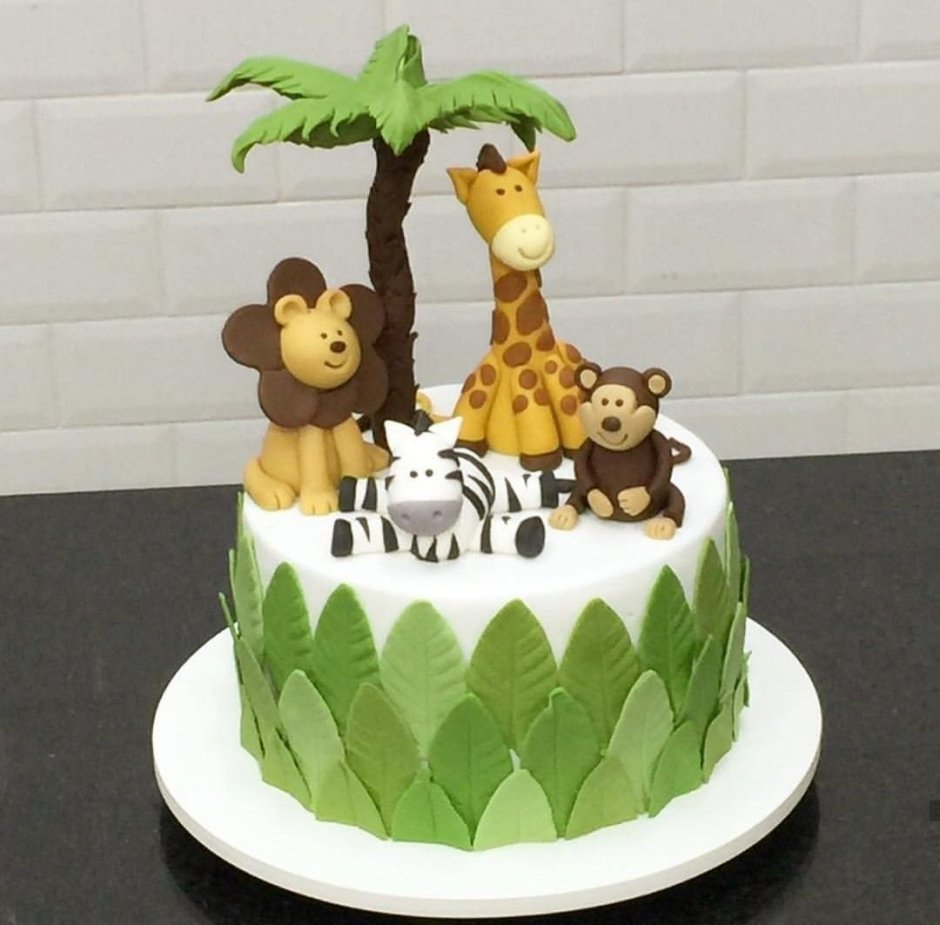 Торт в стиле джунгли