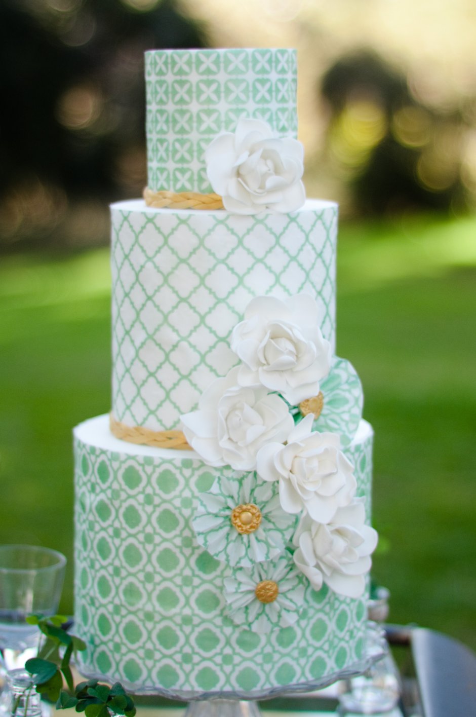 Свадебный торт мятный