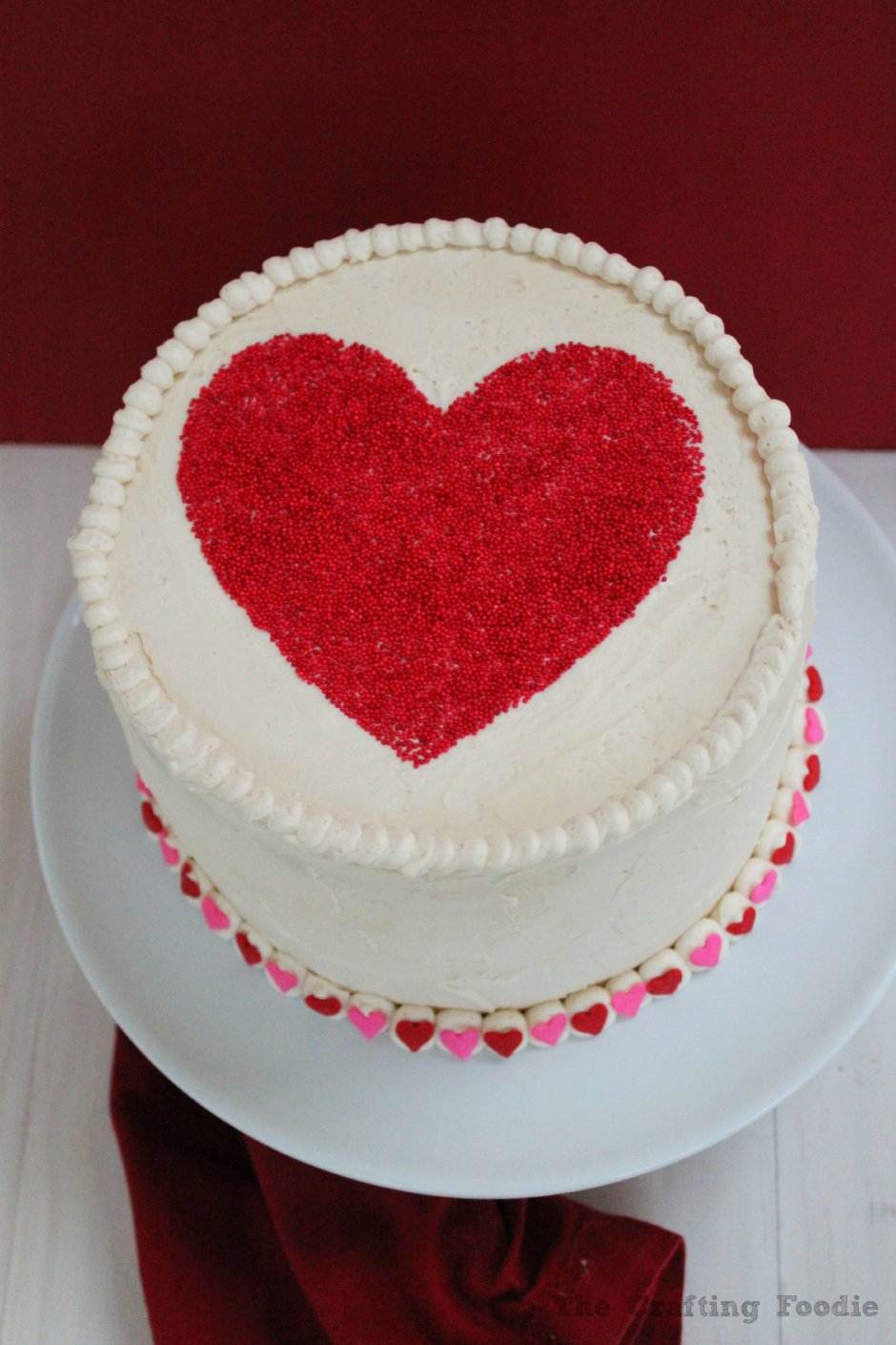 Украшение торта на день влюбленных