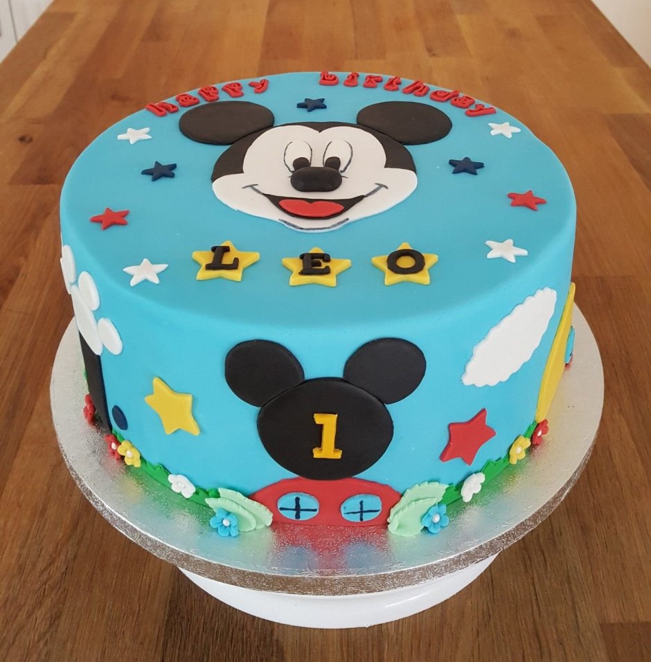 Торт Микки Маус для мальчика 1 год
