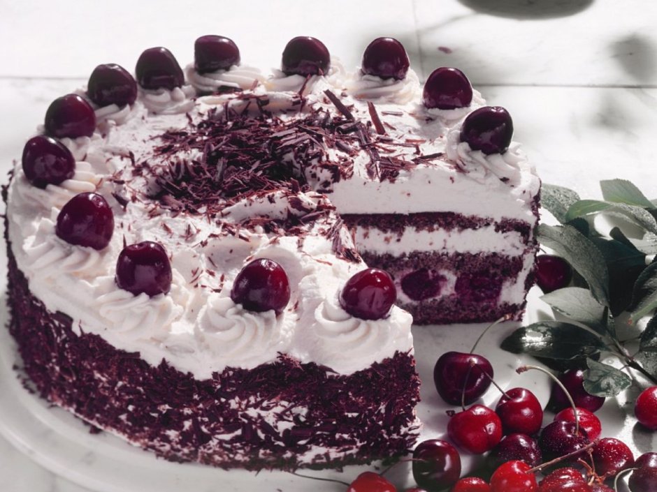 Торт "чёрный лес" (Black Forest Cake)